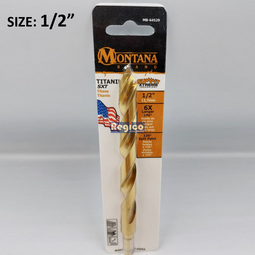 Montana Titanium Round Shank Drill Bit