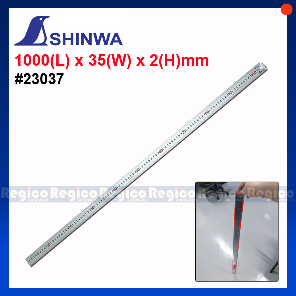 Shinwa 300mm 100cm Stainless Hardened Ruler