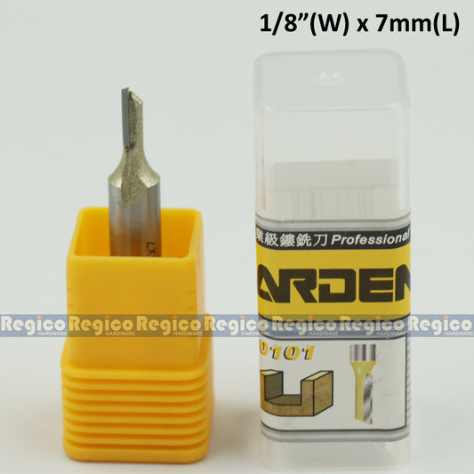 ARDEN 1/4 Shank Single 1 Flute Straight Router Bit for Woodworking #0101