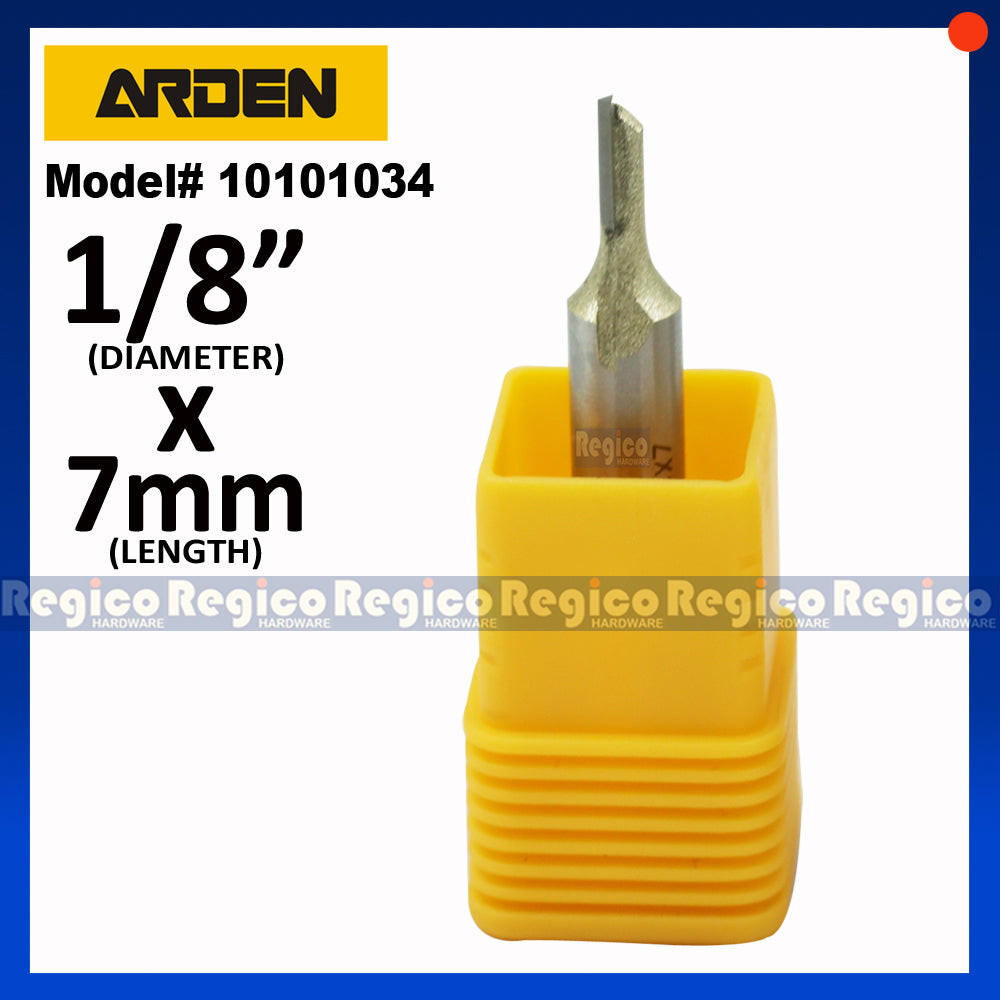 ARDEN 1/4 Shank Single 1 Flute Straight Router Bit for Woodworking #0101