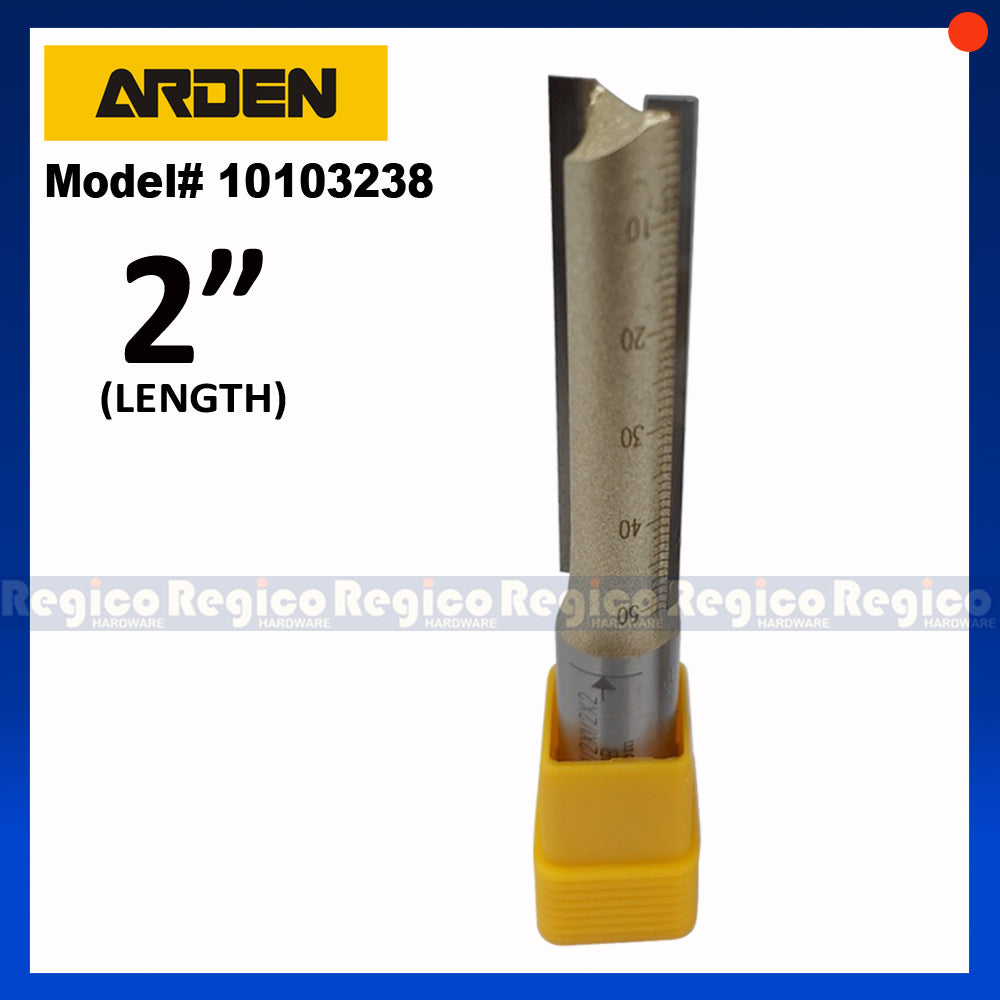 ARDEN 2 Flute 1/2 Shank Imperial LS Long Series Straight Router Bit #0103