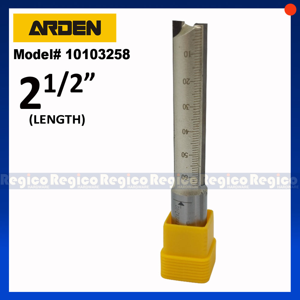 ARDEN 2 Flute 1/2 Shank Imperial LS Long Series Straight Router Bit #0103