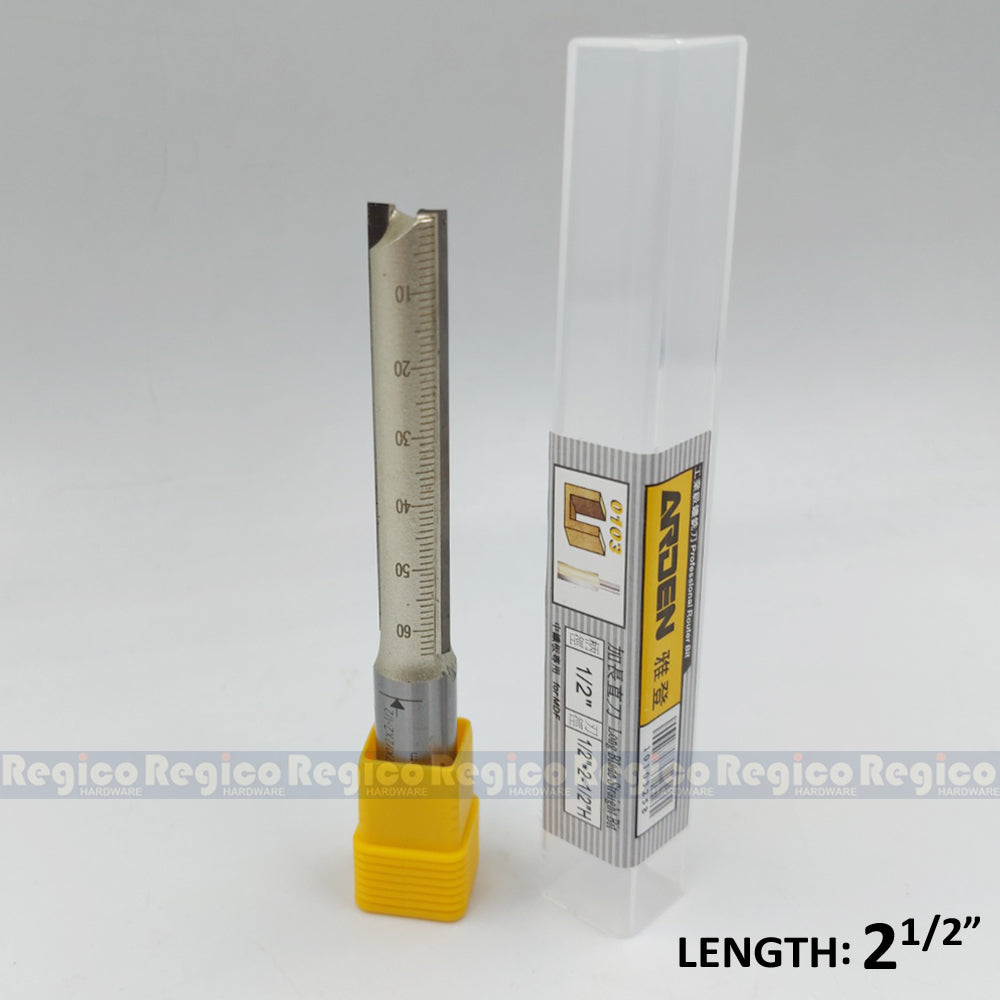 ARDEN 2 Flute 1/2 Shank Imperial LS Long Series Straight Router Bit #0103