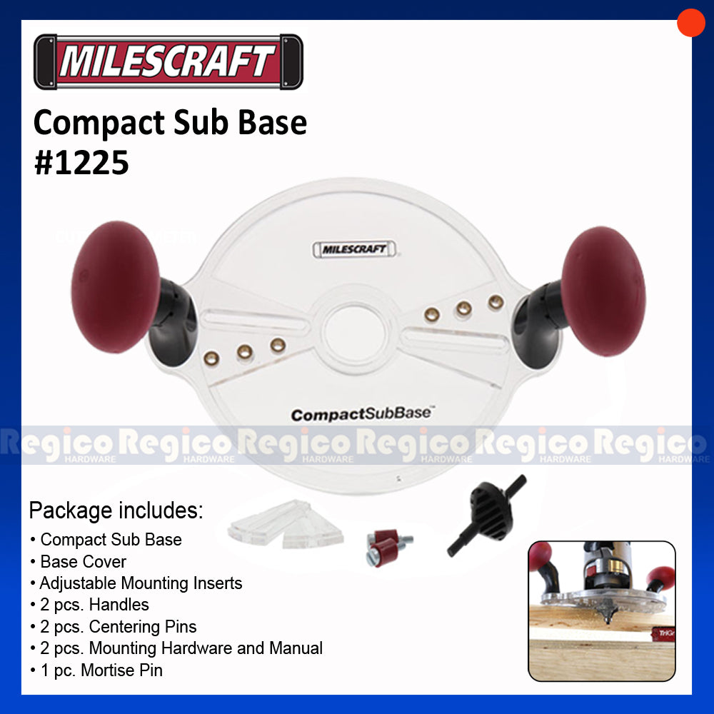 Milescraft Compact Router Sub Base #1225