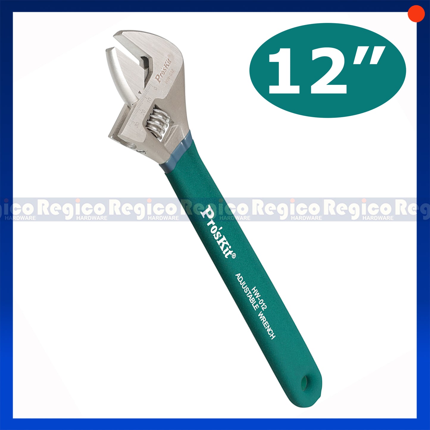 Proskit 6 8 10 12 inches Industrial Adjustable Wrench with non slip handle