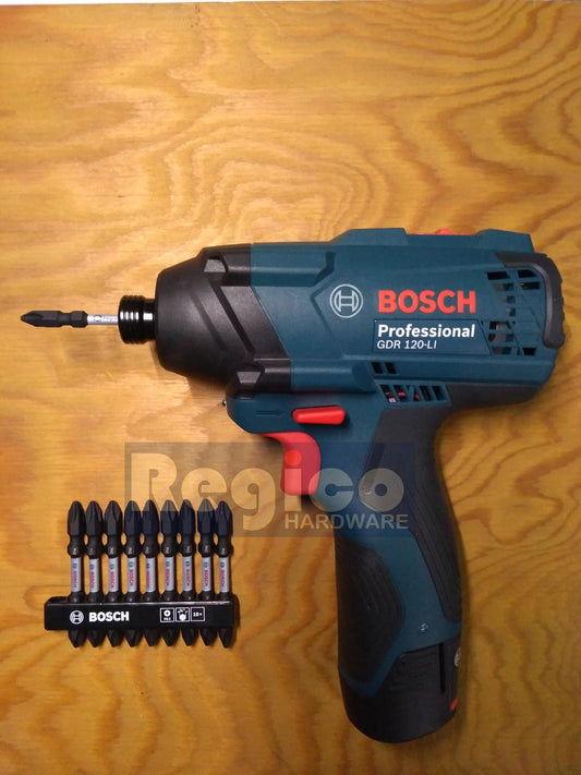 BOSCH 10pcs. PH2-65mm Impact Screwdriver Bit Set 1/4 Shank #22405 Bosch Acc.