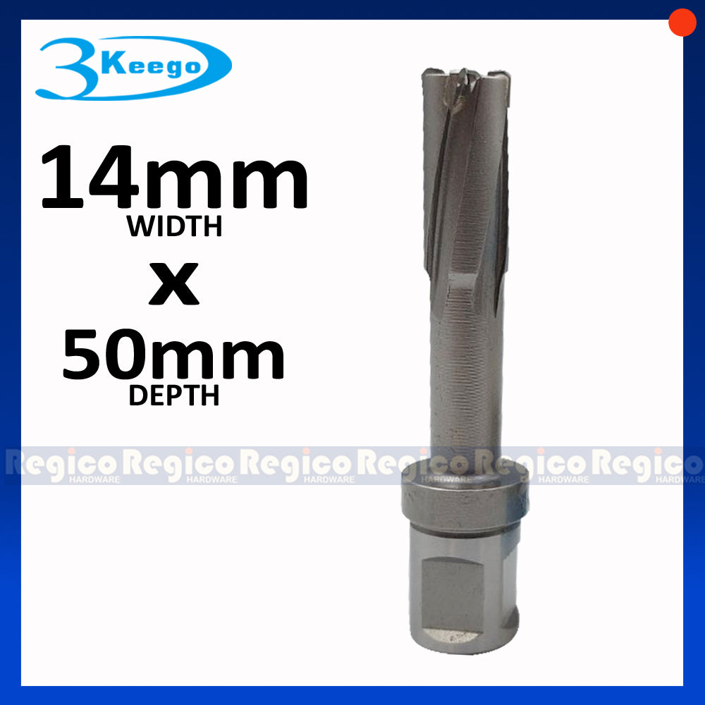 3KEEGO 50mm TCT Annular Hole Cutter HC50B Weldon Shank 3/4"
