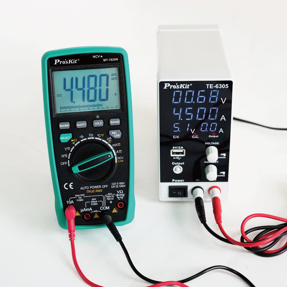 Proskit DC Regulated Power Supply 0-30V 0-5A TE-6305