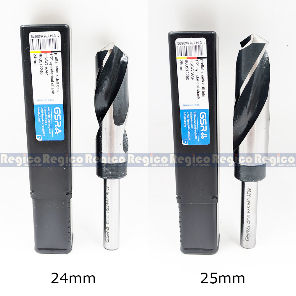 GSR Reduce Shank High Speed Steel Drill Bit Metric 1/2 Shank