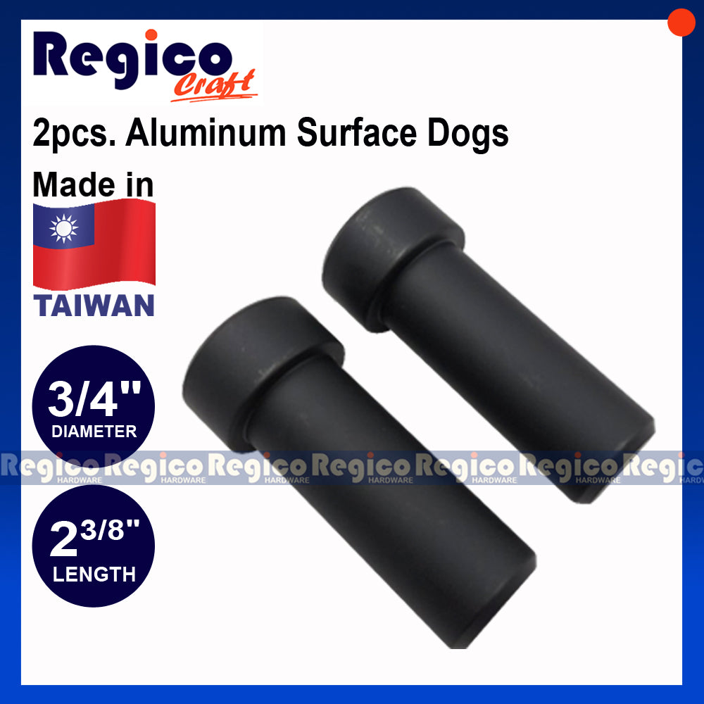 Regicocraft 2pcs. Aluminum 3/4 Inch Surface Dogs Bench Dog #00889