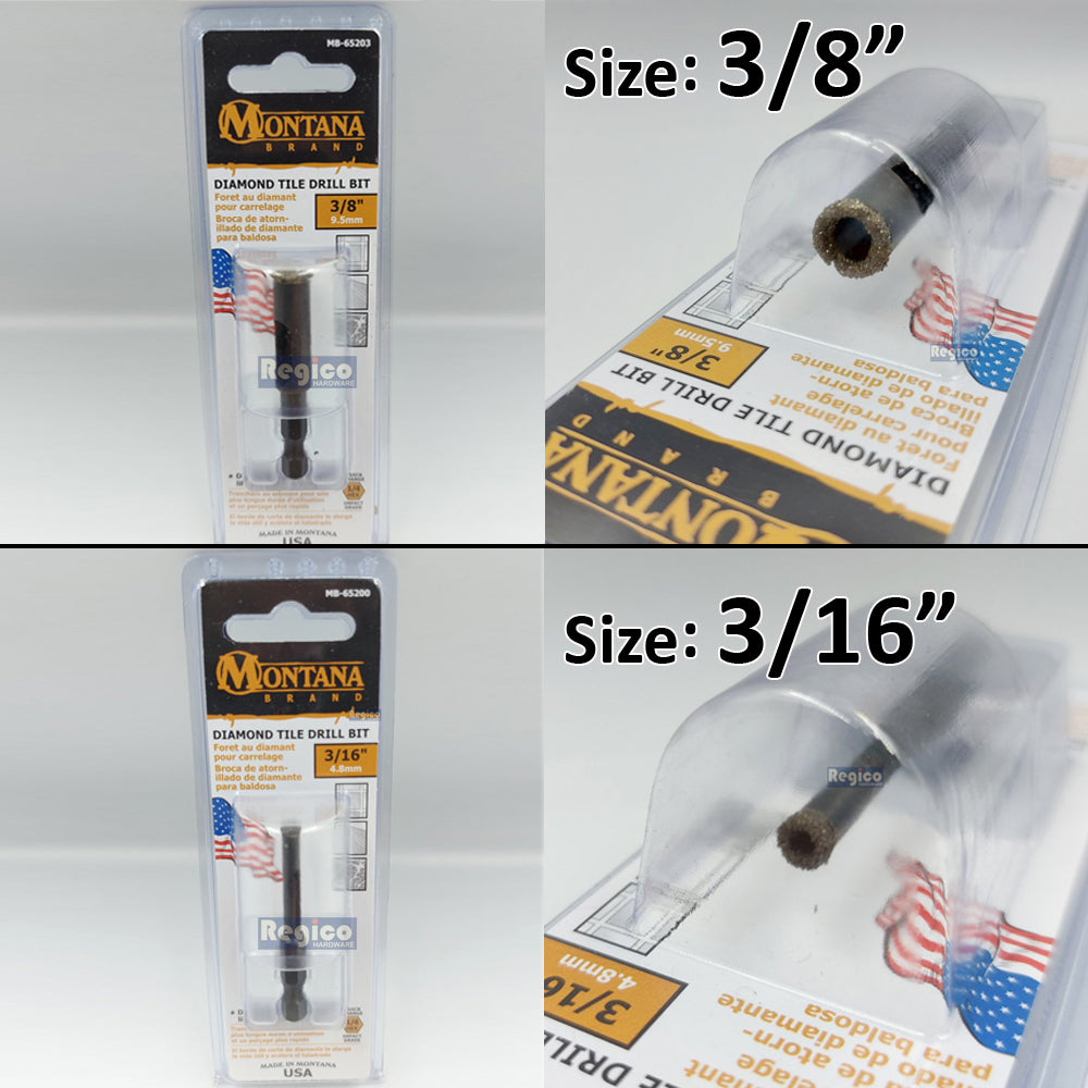 Montana Diamond Tile Marble Ceramic Glass Hole Saw Drill Bit