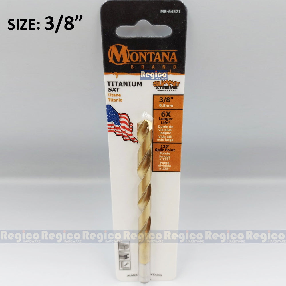 Montana Titanium Round Shank Drill Bit