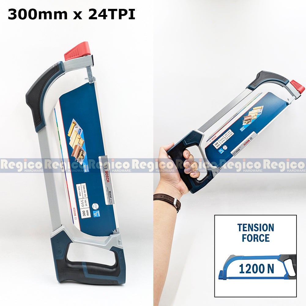 BOSCH Professional Hacksaw 300mm 150mm | Metal Cutting Hand Saw for Steel 12" 6" | 1600A039R4 1600A039R3 Bosch Hand Tools