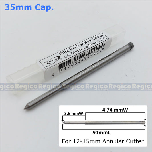 3Keego Pilot Centering Center Pin for HC35B HC50B Annular Cutter