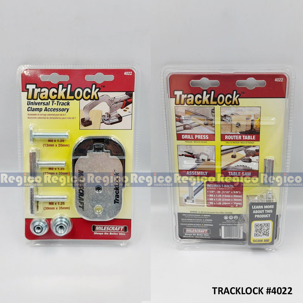 Milescraft Track Master Track Lock Kit Universal T-Track Kit #4023 #4022