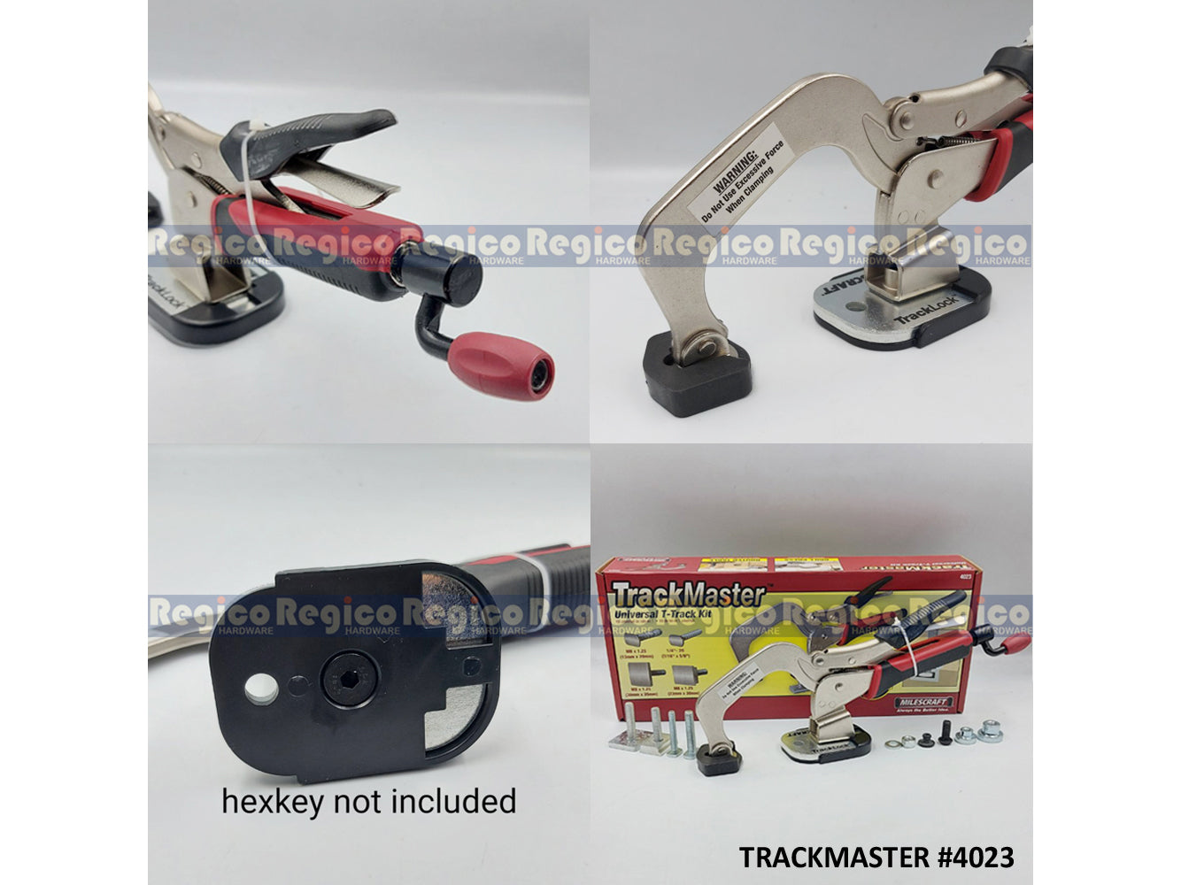 Milescraft Track Master Track Lock Kit Universal T-Track Kit #4023 #4022