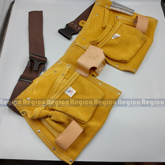Kanroot Made in USA Leather Carpenter's Apron Tool Pouch Belt 427S