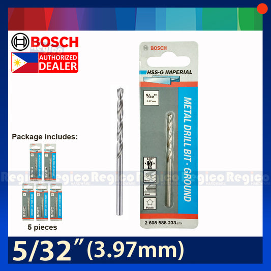 Bosch HSS-G Metal Drill Bit (5 pcs) Bosch Accessories