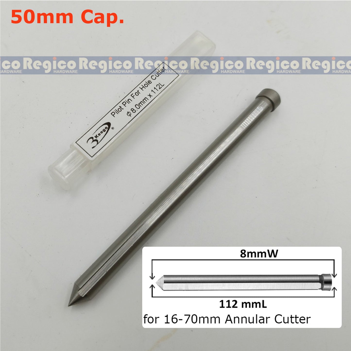 3Keego Pilot Centering Center Pin for HC35B HC50B Annular Cutter