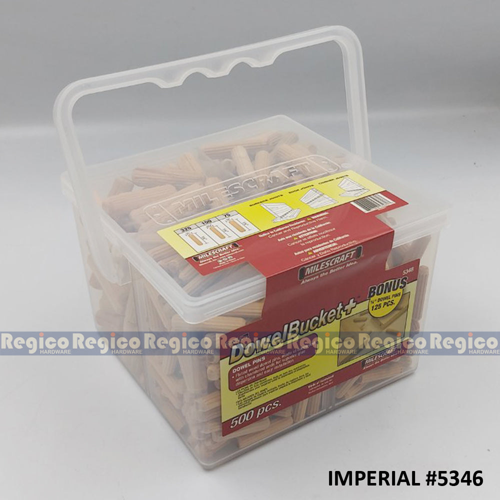 Milescraft Fluted Dowel Pin Bucket