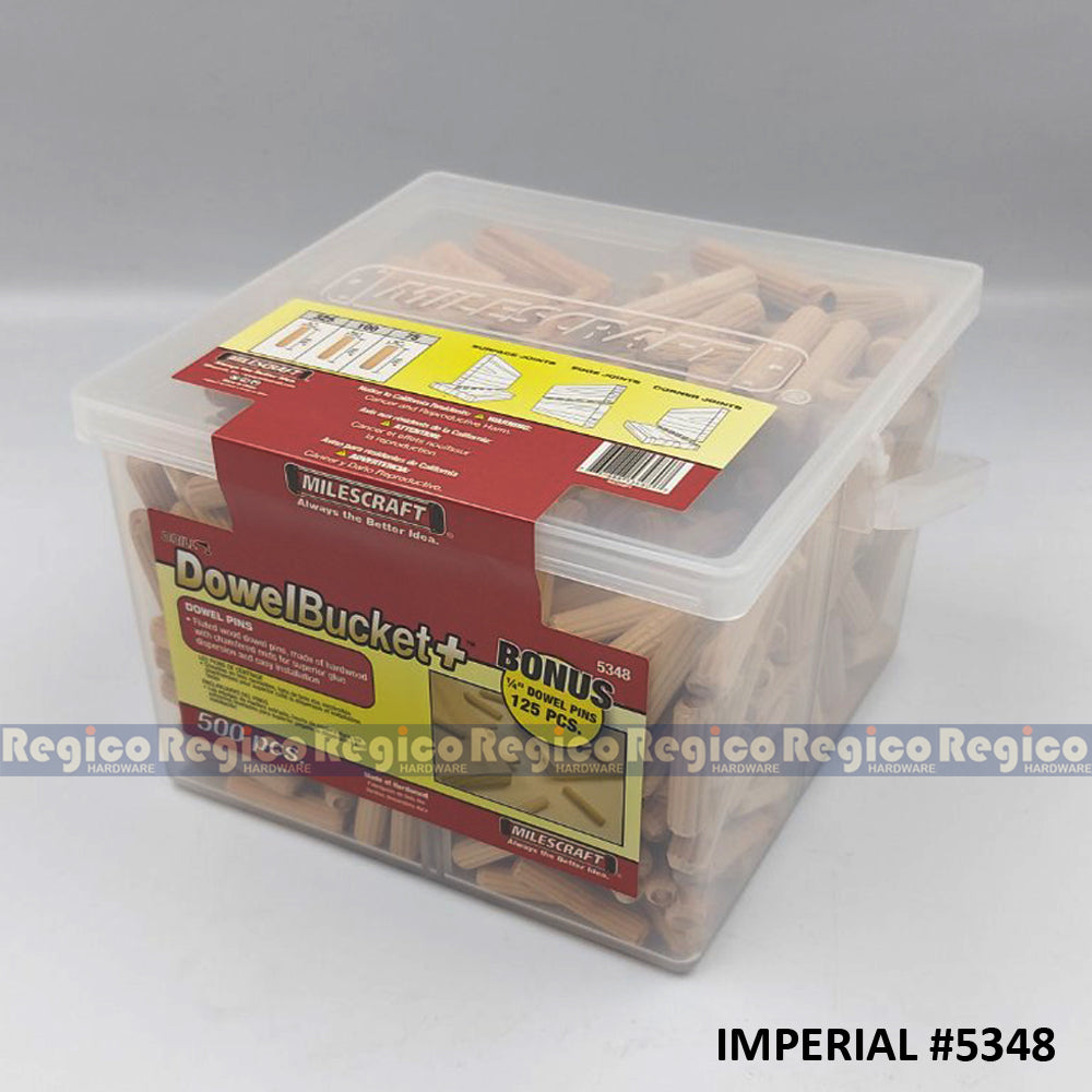 Milescraft Fluted Dowel Pin Bucket