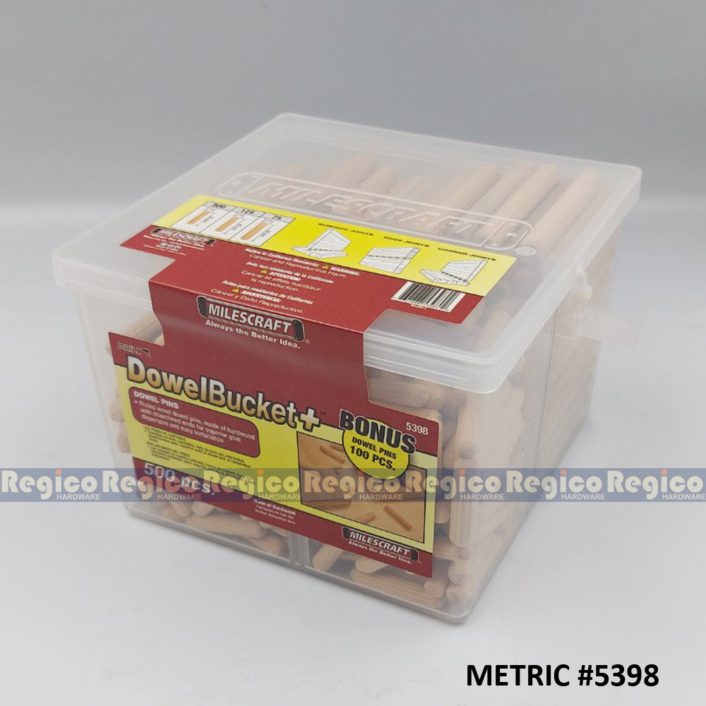 Milescraft Fluted Dowel Pin Bucket