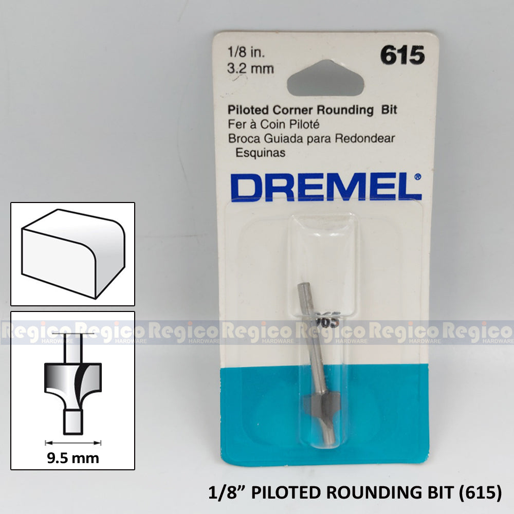 Dremel Pilot Beading Round Over Bit 612 615 Dremel Accessories