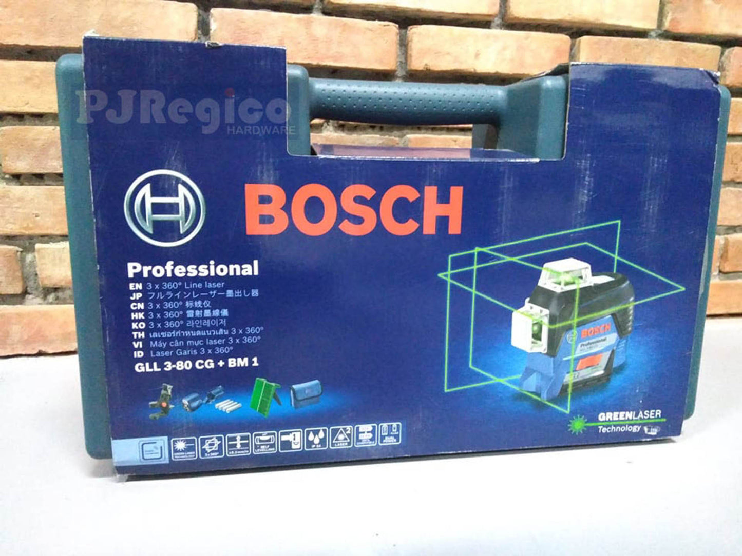 BOSCH GLL 3-80 CG 360 Degree Plane leveling with Bluetooth Connection Line Laser Leveling Tool Bosch Measuring