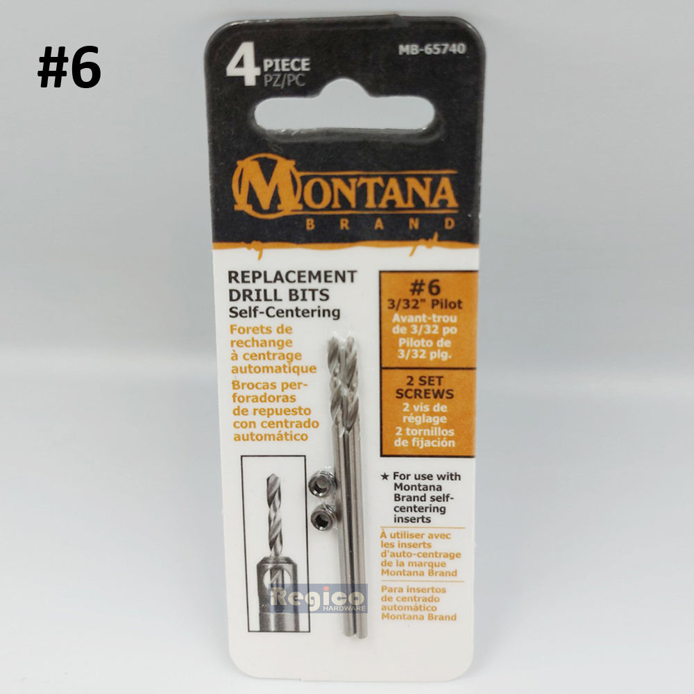 Montana Replacement Self-Centering Drill Bits