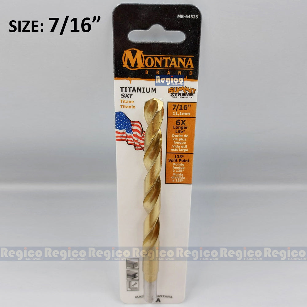 Montana Titanium Round Shank Drill Bit