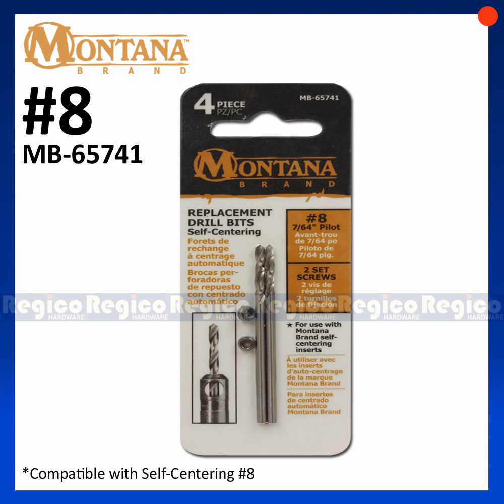 Montana Replacement Self-Centering Drill Bits