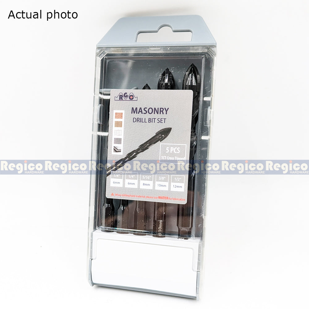 RGC TCT Multipurpose Masonry Bit Set 6mm 8mm 10mm 12mm