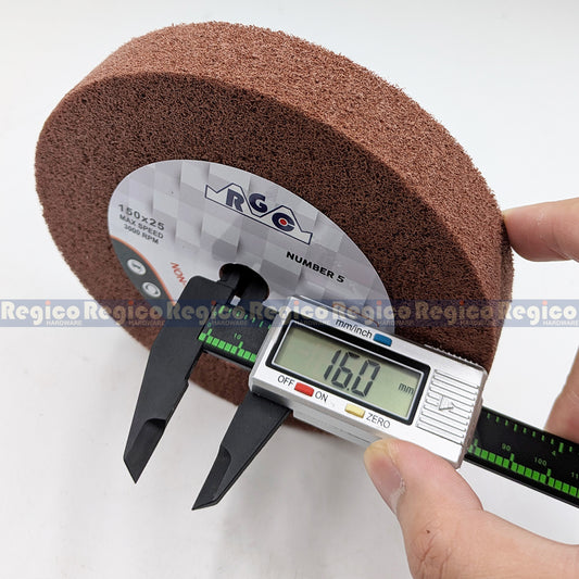RGC 5" 150mm Polishing Wheel Non Woven Grit 80 120 240 G80 G120 G240