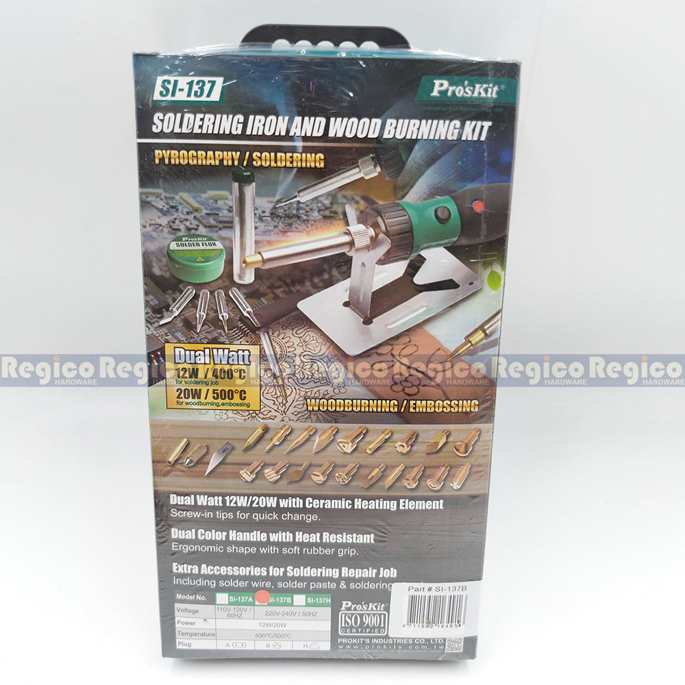 ProsKit 29 in 1 Wood Burner Soldering Iron Set SI-137B