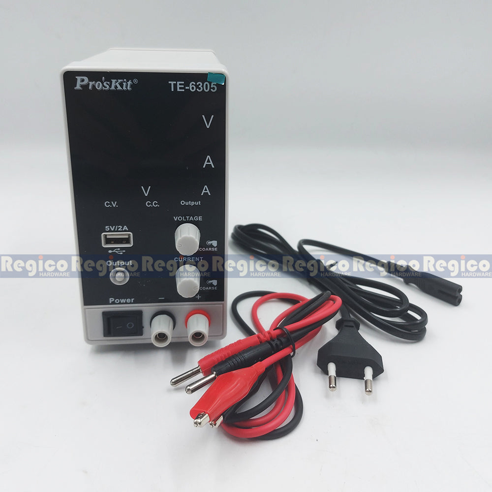 Proskit DC Regulated Power Supply 0-30V 0-5A TE-6305