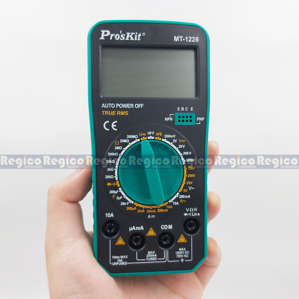 Proskit Digital Multimeter Tester Multitester Voltmeter Ohmmeter Ammeter MT-1226