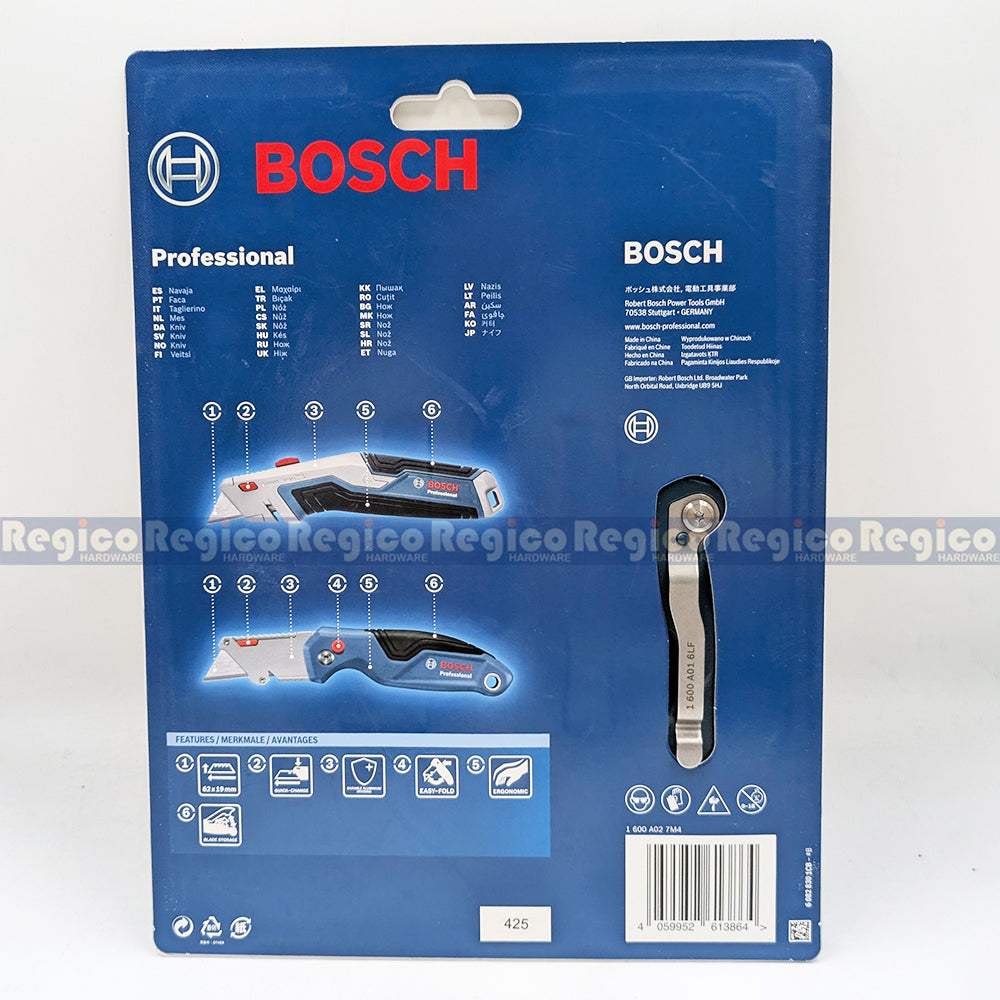 Bosch Knife Set 3pcs Snap-Off Cutter Folding Blade Retractable Knife Bosch Hand Tools (1600A027M4)