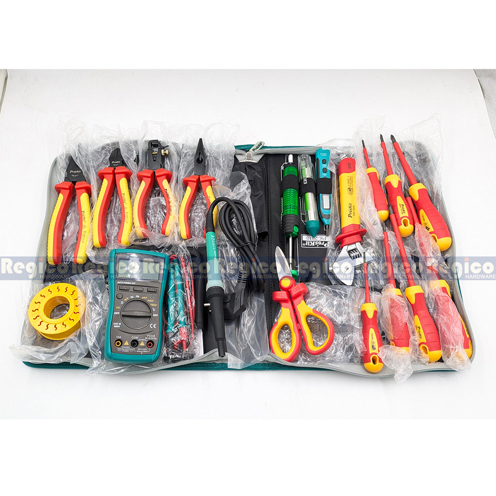 Proskit 1000v Insulated Tool Kit for Electrical repair maintenance PK-2810