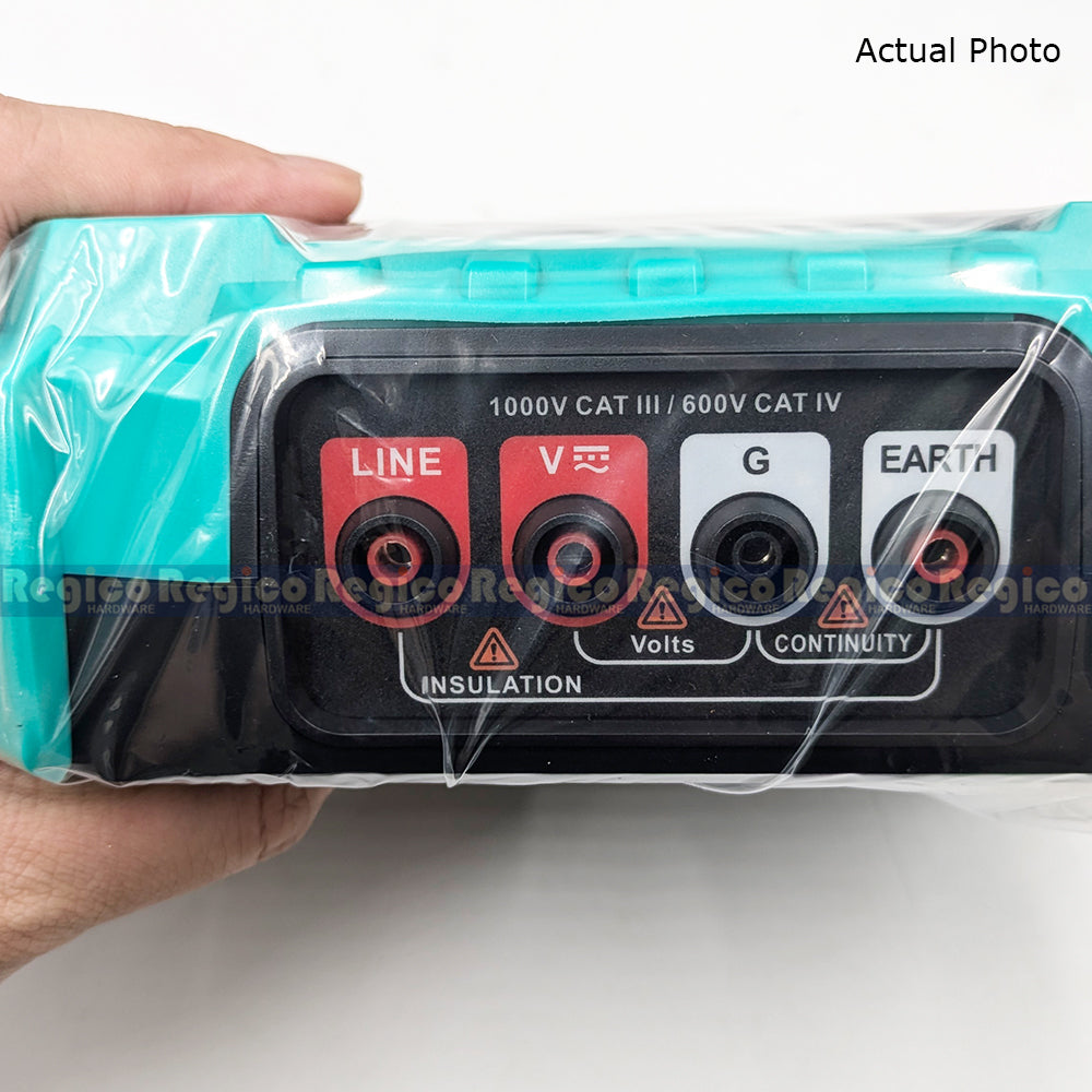 Proskit Digital Insulation Tester with Insulation Performance Evaluation with DAR&PI Measurement for Cable Detection MT-4103 Regico