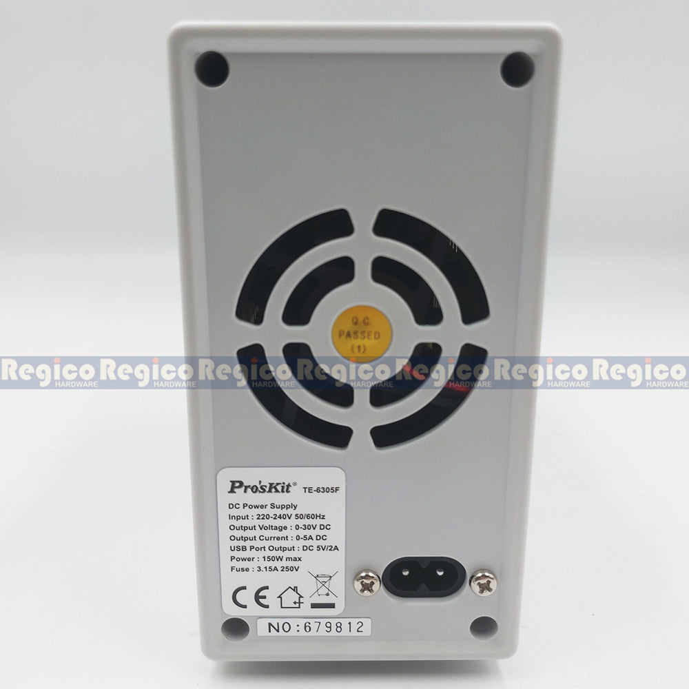 Proskit DC Regulated Power Supply 0-30V 0-5A TE-6305