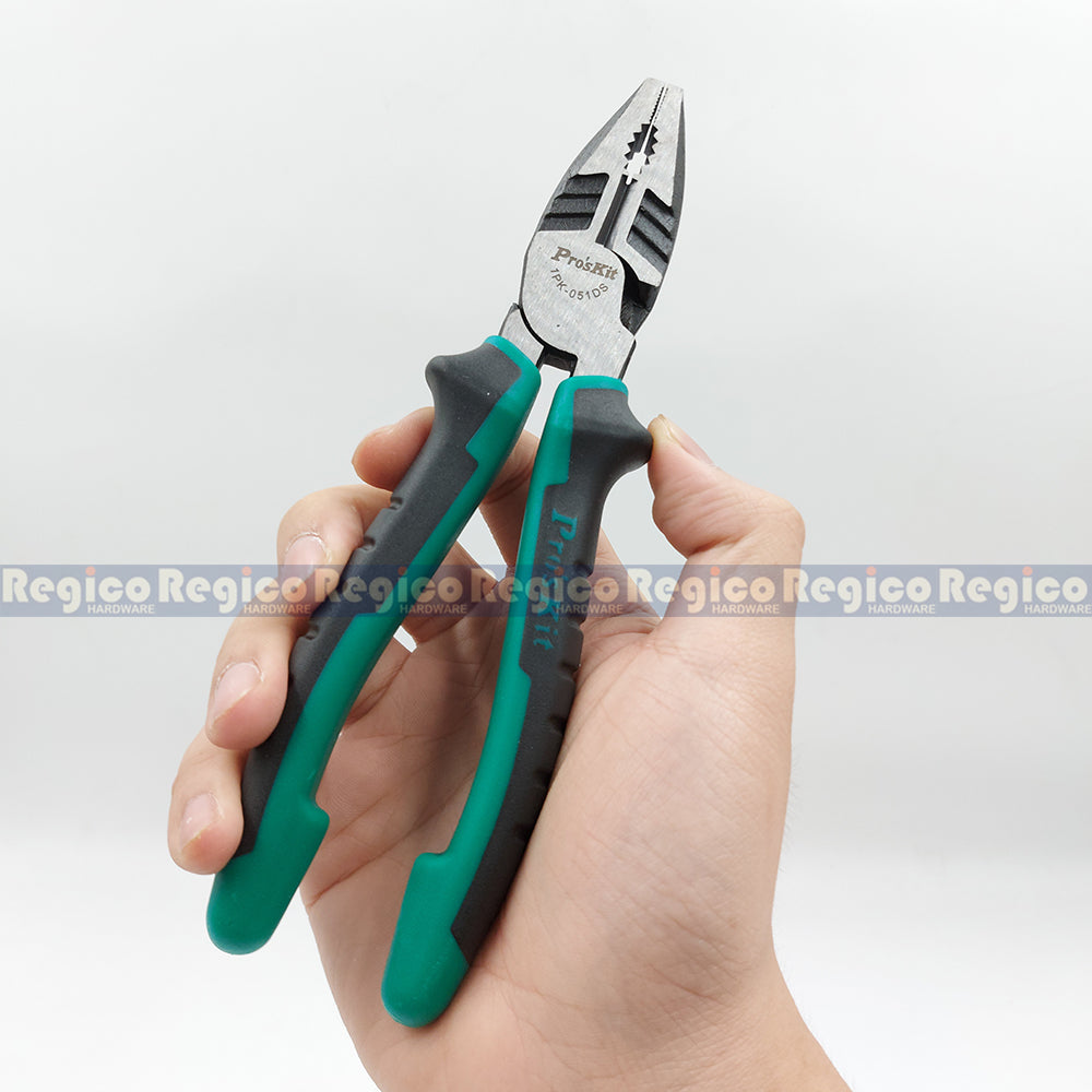 Proskit 200mm Combination Lineman Electricians Electrical Cutting Cutter Plier Tools 1PK-051DS