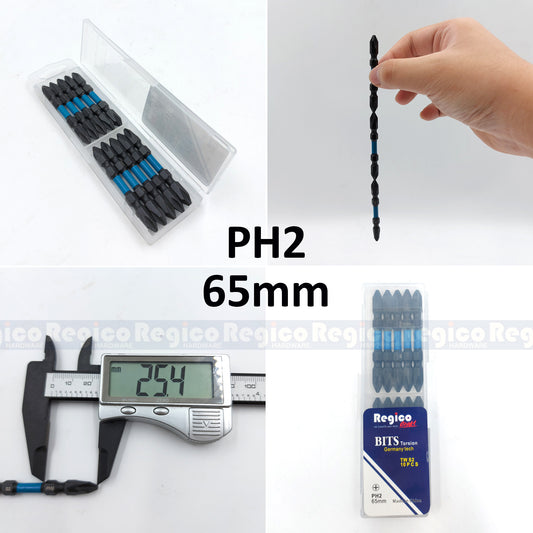 Regicocraft PH2 65mm 100mm 10pcs Impact Screw Bit #ISB2100 #ISB265