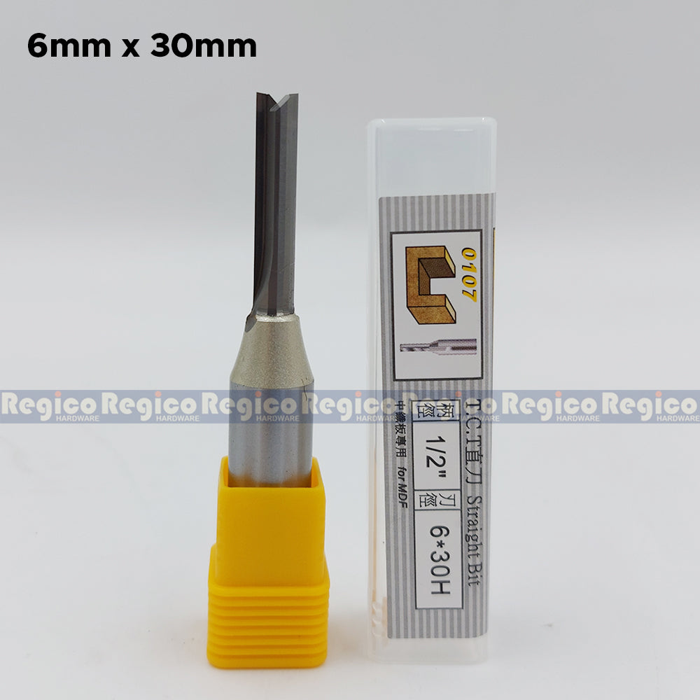 ARDEN 2 Flute 1/2 Shank Metric TCT Straight Router Bit #0107