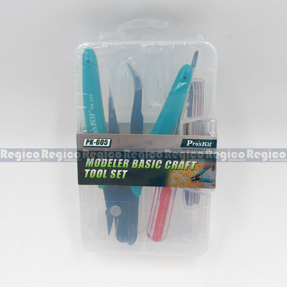 Proskit Gundam Tools Modeler Basic Tools Craft Set for Car Figurine Tank Modeling Kit Set PK-605