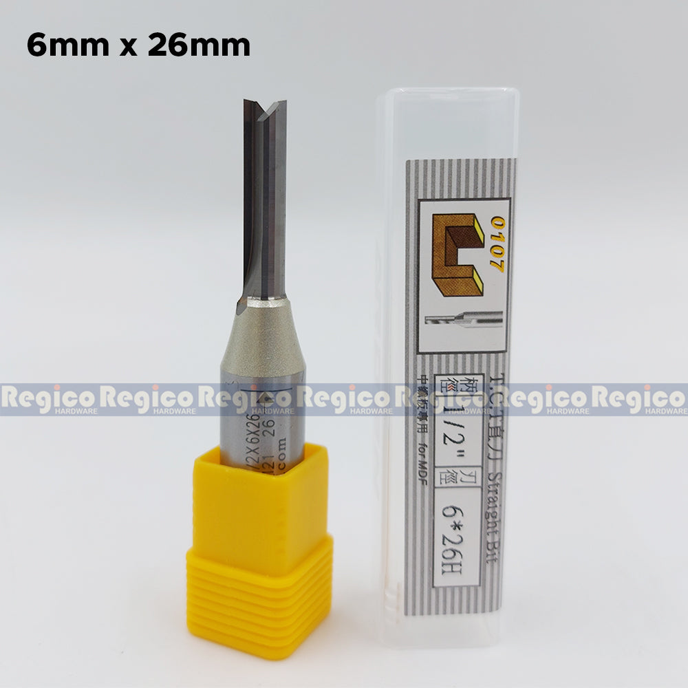ARDEN 2 Flute 1/2 Shank Metric TCT Straight Router Bit #0107