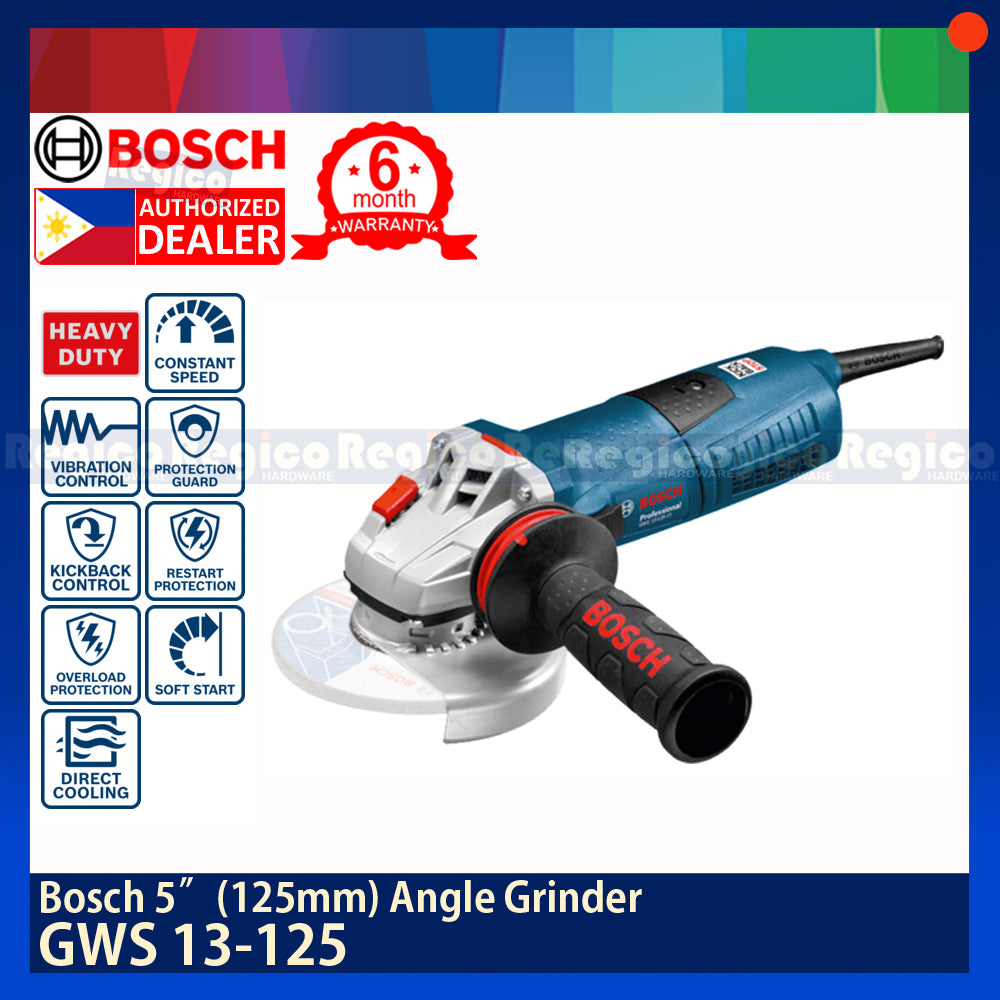 Bosch Corded Angle Grinder 125mm (5 inch) GWS 13-125CI