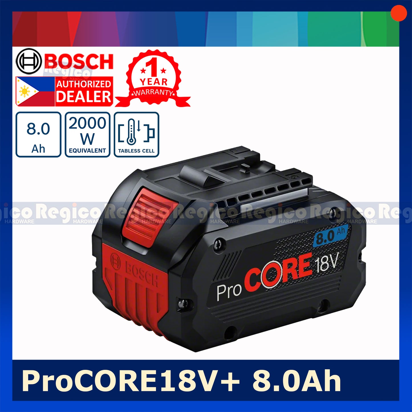 Bosch ProCore18v+ 8.0 Ah Procore Battery Bosch Accessories