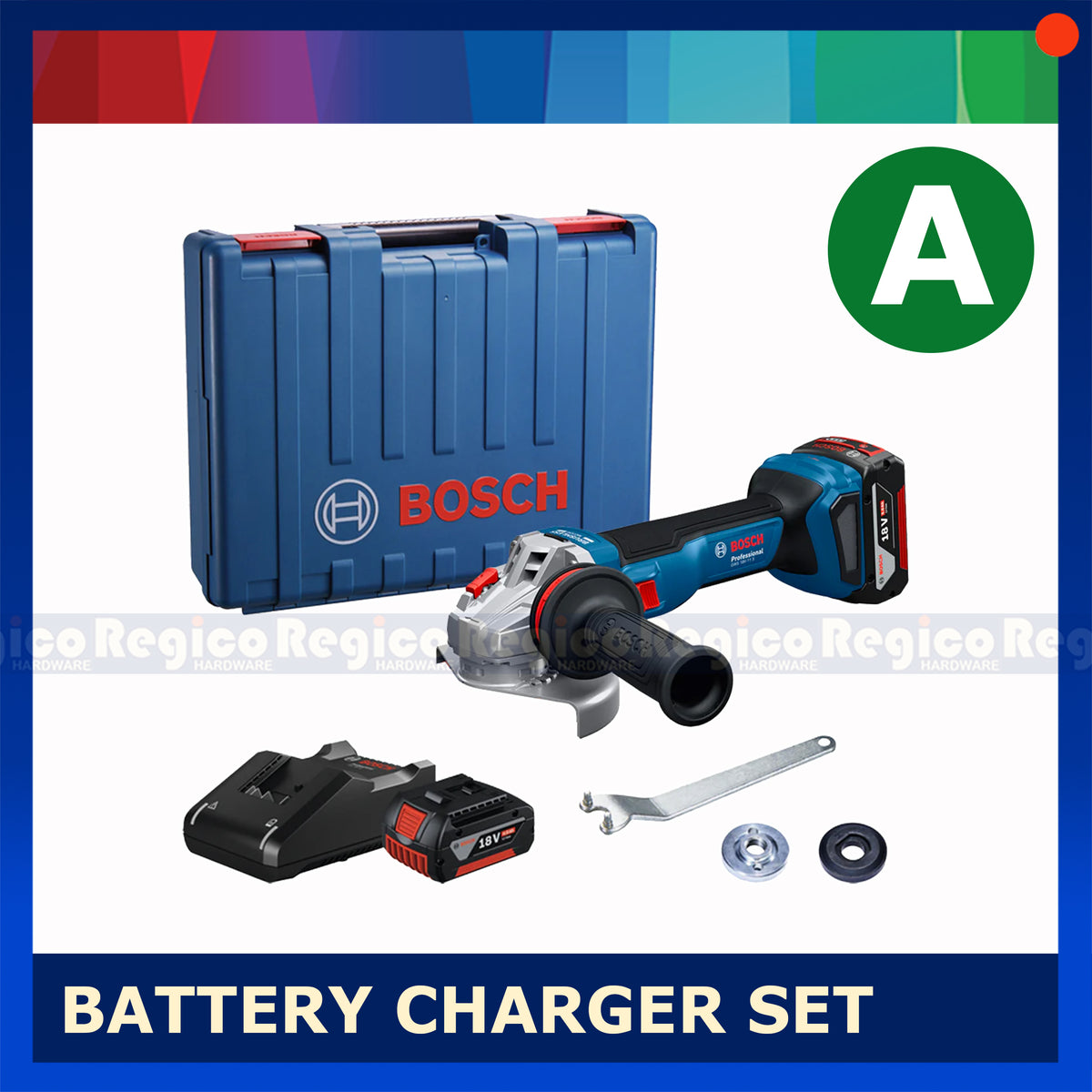 Bosch GWS 18v-11 S M10 1100w Cordless Angle Grinder with Speed Selection Kickback Control Bosch Cordless