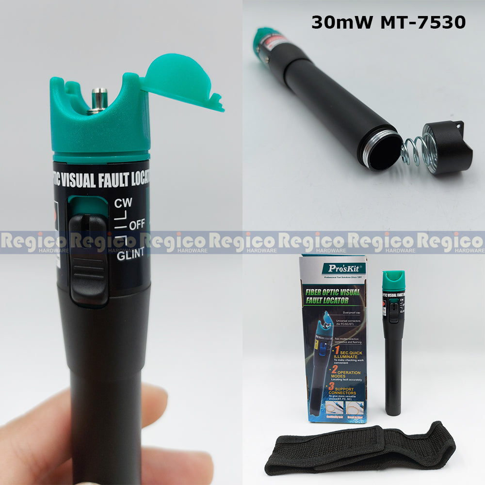 Proskit Fiber Optic Visual Fault Locator Indicator 10mW MT-7510 30mW MT-7530