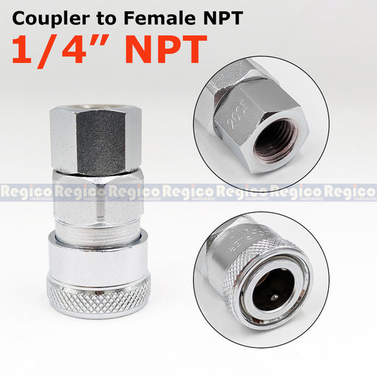 THB Coupler Type Adapter 1/4" | Male Female Hose Plug | Pneumatic Air Quick Coupler Fitting Adapter Reducer Fitting